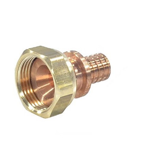 Соединитель латунный Дн 16-1/2" для PE-X труб под конус с накидной гайкой GX179 Giacomini GX179Y043 в Волгограде