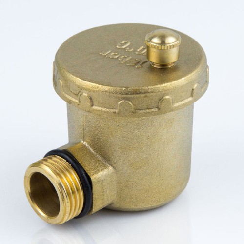 Воздухоотводчик автоматический латунный Ду-15 (1/2") Ру-10 НР (НАР) угловой Aquasfera 5004 в Волгограде