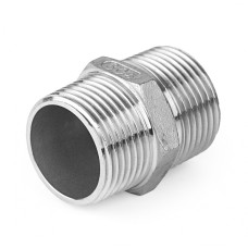 Ниппель нержавеющий переходной НР Ру 16 AISI 304 25 мм 1"