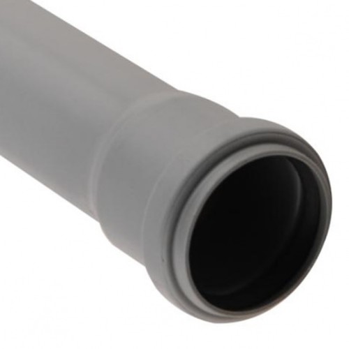 Патрубок канализационный PP-H компенсационный серый Дн 50 б/нап в/к VALFEX в Волгограде