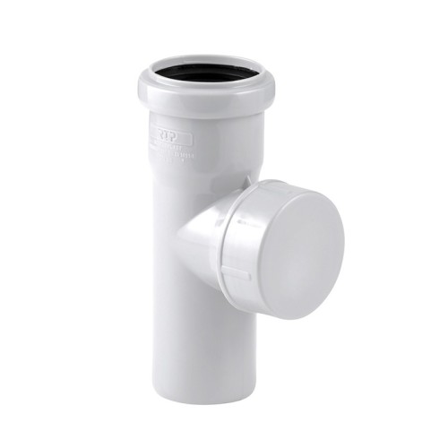 Ревизия канализационная PP-M с крышкой белая Дн 50 бесшумный б/нап в/к RTP (РосТурПласт) в Волгограде