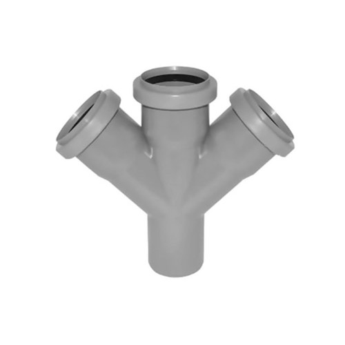 Крестовина PP-M одноплоскостная бесшумная белая Дн 110-110-50 87гр б/нап в/к RTP (РосТурПласт) 2 в Волгограде