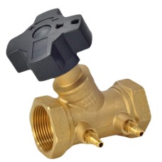 Клапан балансировочный латунный ручной с внутренней резьбой 1,6 МПа MNT-R Ридан 20 мм