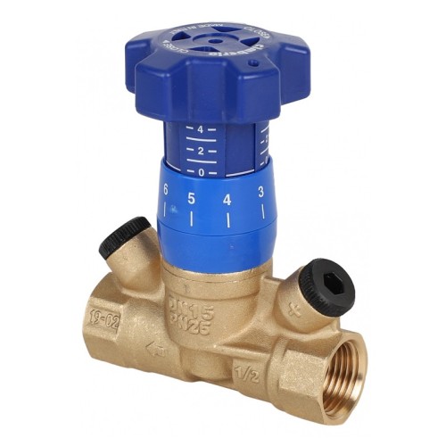 Клапан балансировочный латунный ручной с внутренней резьбой 2,5 МПа CIM 787R Cimberio 20 мм в Волгограде