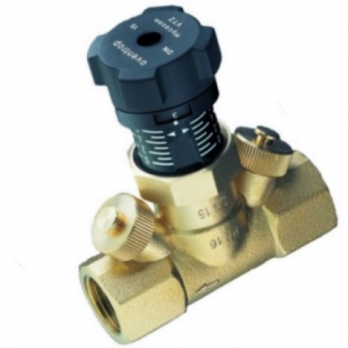 Клапан балансировочный латунный ручной с внутренней резьбой 1,6 МПа Hycocon VTZ Oventrop 32 мм в Волгограде