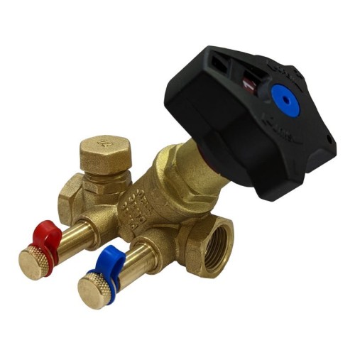 Клапан балансировочный латунный ручной с внутренней резьбой 1,6 МПа STAD.BY-1 Цветлит 25 мм в Волгограде