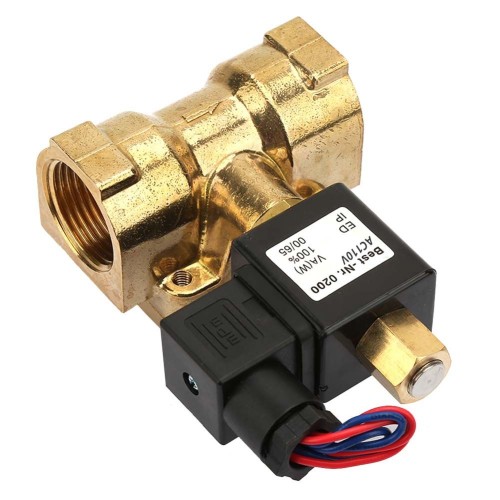 Клапан электромагнитный латунный закрытый обратного действия с внутренней резьбой 1,6 МПа 20х80 мм 3/4" в Волгограде