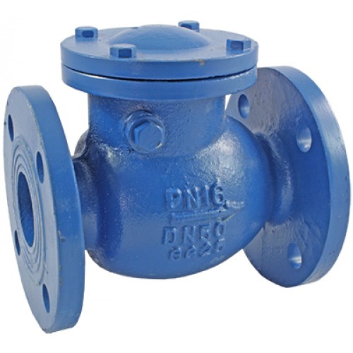 Клапан обратный чугунный Y-тип фланцевый 1,6 МПа RD30 АДЛ 65х240 мм в Волгограде