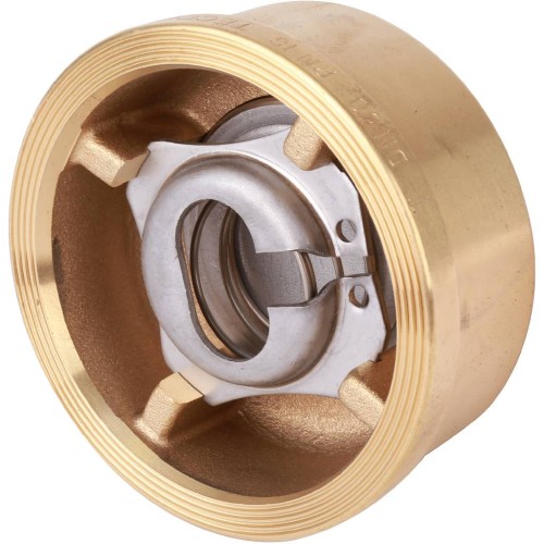 Клапан обратный латунный осевой пружинный межфланцевый 1,6 МПа CA7441 Tecofi 32х28 мм в Волгограде