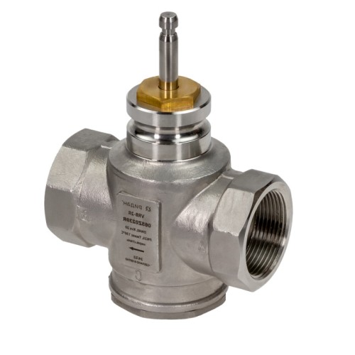 Клапан регулирующий нержавеющий трехходовой с внутренней резьбой 2,5 МПа VRB-3R Ридан 25х90 мм 1" в Волгограде