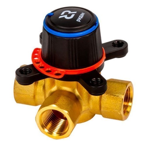 Клапан регулирующий латунный трехходовой с внутренней резьбой 1,0 МПа HRB-3R Ридан 50х125 мм 2" в Волгограде