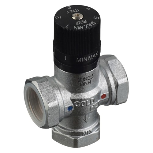 Клапан смесительный латунный термостатический с внутренней резьбой 1,0 МПа TermoFar FAR 25 мм 1" в Волгограде