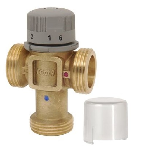 Клапан смесительный латунный термостатический седельный с внутренней резьбой 1,0 МПа Icma 15х65 мм в Волгограде