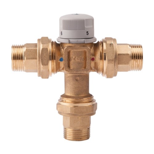 Клапан смесительный латунный термостатический седельный с наружной резьбой 1,0 МПа Icma 25х140 мм в Волгограде