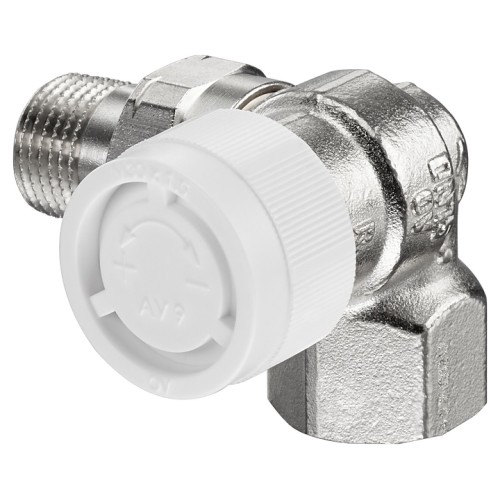 Клапан термостатический трехосевой правый Ду-15 (1/2") Ру-10 ВР-НР (ВН-НАР) серия AV9 Oventrop в Волгограде