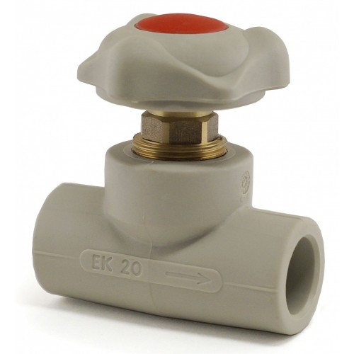 Клапан запорный проходной PP-R с внутренней пайкой 2,0 МПа Wavin Ekoplastik 63 мм ГОСТ 32415-2013 в Волгограде