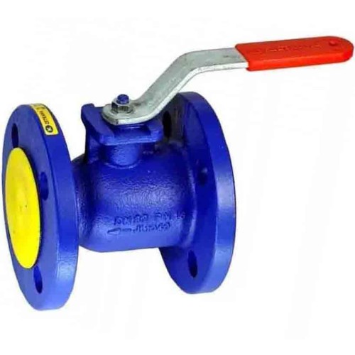 Кран шаровый чугунный фланцевый Ду-25 Ру-16 L=125мм полнопроходной Zetkama 565A в Волгограде