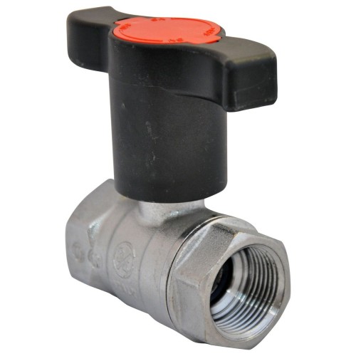 Кран шаровый латунный с Т-рукояткой стандартнопроходной с удлиненной ручкой ВР (ВН) Ру 42 R251TH Giacomini 10х45 мм 3/8" в Волгограде