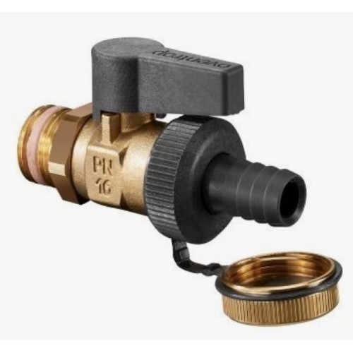 Кран запорный латунный полнопроходной с ручкой-рычагом НР-штуцер Ру 16 Optiflex KFE Oventrop 15 мм 1/2" в Волгограде