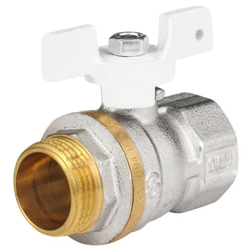 Кран запорный латунный полнопроходной с ручкой-бабочкой ВР-американка Ру 40 Aquasfera Standard 1127 Aquasfera 15 мм 1/2" в Волгограде