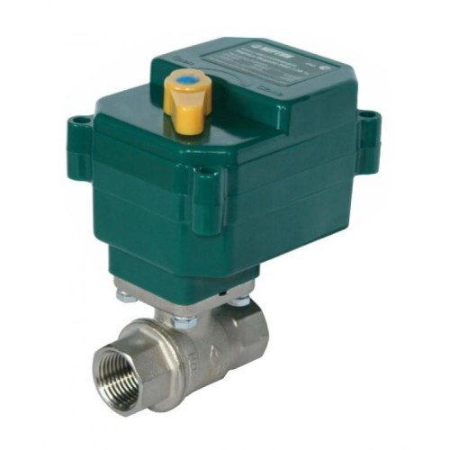 Кран шаровый латунный с электроприводом полнопроходной ВР (ВН) Ру 40 Neptun Bugatti 15 мм 1/2" в Волгограде