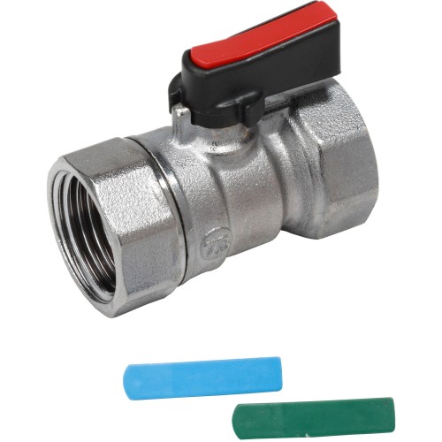 Кран запорный латунный стандартнопроходной с ручкой-флажком ВР (ВН) Ру 16 R690 Giacomini 15х46 мм 1/2" в Волгограде