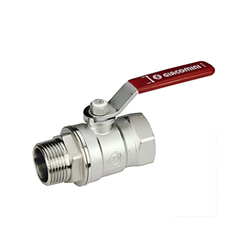 Кран запорный латунный полнопроходной с ручкой-рычагом ВР-НР Ру 42 R914L Giacomini 10х59 мм 3/8" в Волгограде