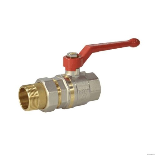 Кран запорный латунный полнопроходной с ручкой-рычагом ВР (ВН) Ру 40 Dist Стандарт Dist 20 мм 3/4" в Волгограде