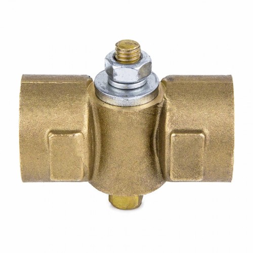 Кран латунный трехходовой стандартнопроходной для манометра без фланца и ручки ВР (ВН) Ру 16 11Б18БК, КПТ ВИПРА 15 мм 1/2" в Волгограде
