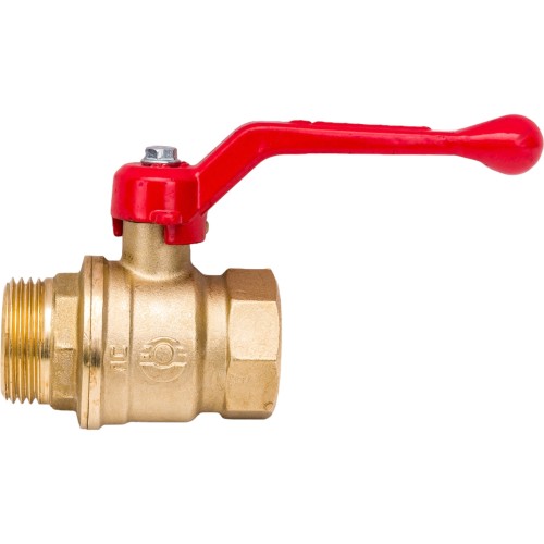 Кран запорный латунный стандартнопроходной с ручкой-рычагом ВР-НР Ру 40 RTP (РосТурПласт) 20 мм 3/4" в Волгограде