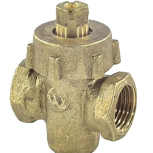 Кран латунный пробко-сальниковый стандартнопроходной ВР (ВН) Ру 10 11б6бк ККАЗ 15х55 мм 1/2" в Волгограде