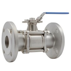 Кран шаровый нержавеющий фланцевый полнопроходной Ру 25 AISI 316 NK-BF NK 80х310 мм