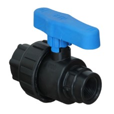 Компрессионный кран ПНД Ду 36 (1 1/2"-1 1/4") ВР (ВН) Ру-16 VALFEX