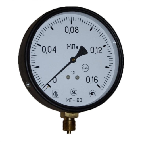 Манометр радиальный диаметр 160мм 0-6 кгс/см2 (0-0,6 МПа) М20х1,5 МП-160 Завод теплотехнических приборов в Волгограде