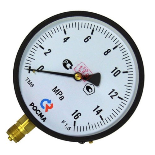 Манометр радиальный диаметр 63мм 0-6 кгс/см2 (0-0,6 МПа) G1/4" ТМ-310Р.00 Росма 00000006771 в Волгограде