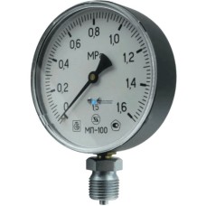 Манометр радиальный диаметр 160мм 0-16 кгс/см2 (0-1,6 МПа) М20х1,5 МП-160 Завод теплотехнических приборов