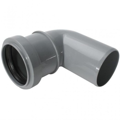 Отвод НПВХ (ПВХ) с раструбом Дн 110 87гр серый безнапорный в/к ТУ 6-49-33-92 Агригазполимер в Волгограде