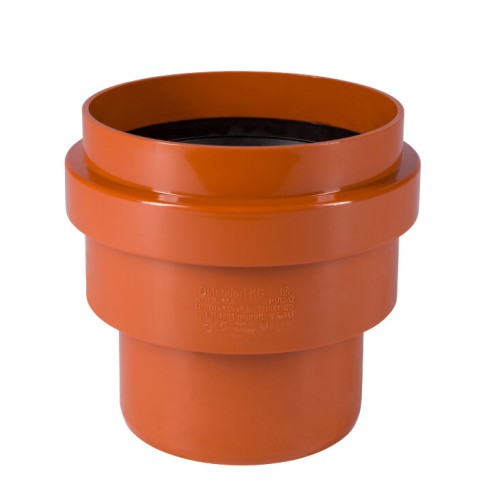 Переход НПВХ (ПВХ) Дн 315 коричневый безнапорный на гладкий конец керамической трубы Ostendorf KGUS в Волгограде
