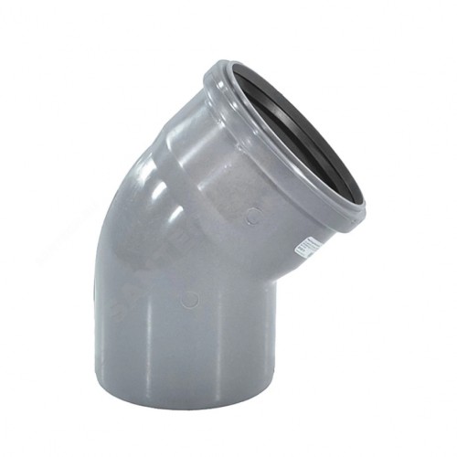 Отвод НПВХ (ПВХ) с раструбом Дн 110 30гр серый безнапорный в/к ТУ 6-49-33-92 Агригазполимер в Волгограде