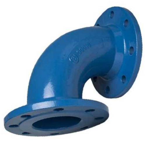 Отвод фланцевый ОФ Ду-150 45 градусов (L=160) ВЧШГ с ЦПП цинк+AL ГОСТ ISO 2531-2012 в Волгограде