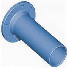 Патрубок фланец-гладкий конец ПФГ Ду-150 (L=500) ВЧШГ с ЦПП цинк+AL ГОСТ ISO 2531-2012
