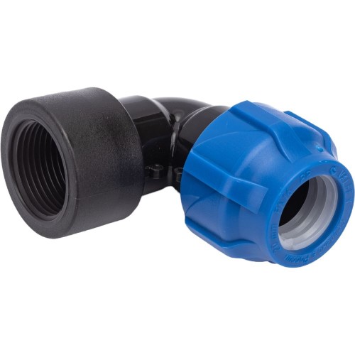 Отвод ПЭ компрессионный Дн 25-1/2" 90гр Ру-16 ВР (ВН) RTP (РосТурПласт) в Волгограде