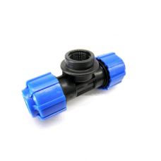 Тройник ПЭ компрессионный Дн 20-3/4"-20 Ру-16 ВР (ВН) VALFEX