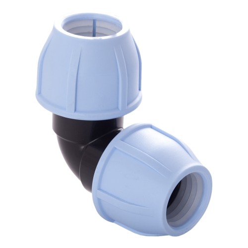 Отвод ПЭ компрессионный Дн 90 90гр Ру-10 RTP (РосТурПласт) в Волгограде