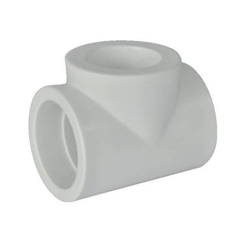 Тройник PP-R редукционный Дн 75-40-75 белый Pro Aqua в Волгограде