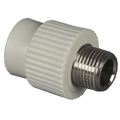 Муфта PP-R комбинированная серая НР (НАР) Дн 16-1/2" Wavin Ekoplastik в Волгограде