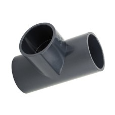 Тройник ПВХ клеевой Дн 160-110 90гр Ру-10 серый переходной напорный Aquaviva