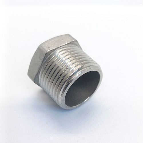 Заглушка нержавеющая шестигранная торцевая НР Ру 16 AISI 304 15 мм 1/2"