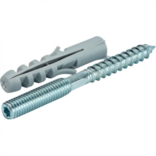 Шпилька стальная сантехническая М8х100 с дюбилем М10х50 STOUT в Волгограде