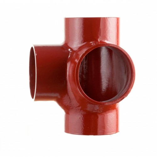 Крестовина двухплоскостная чугунная SML Ду 125-100-100 88гр безраструбная Китай в Волгограде